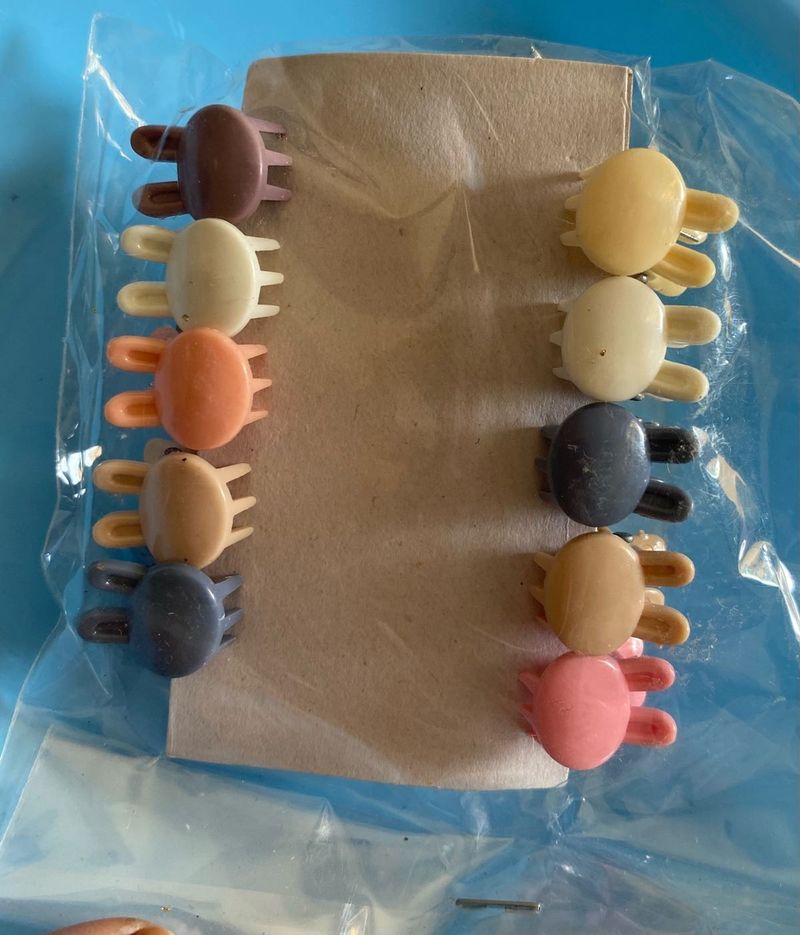 Set of 10 Mini Matte Pastel Hair Claw Clips