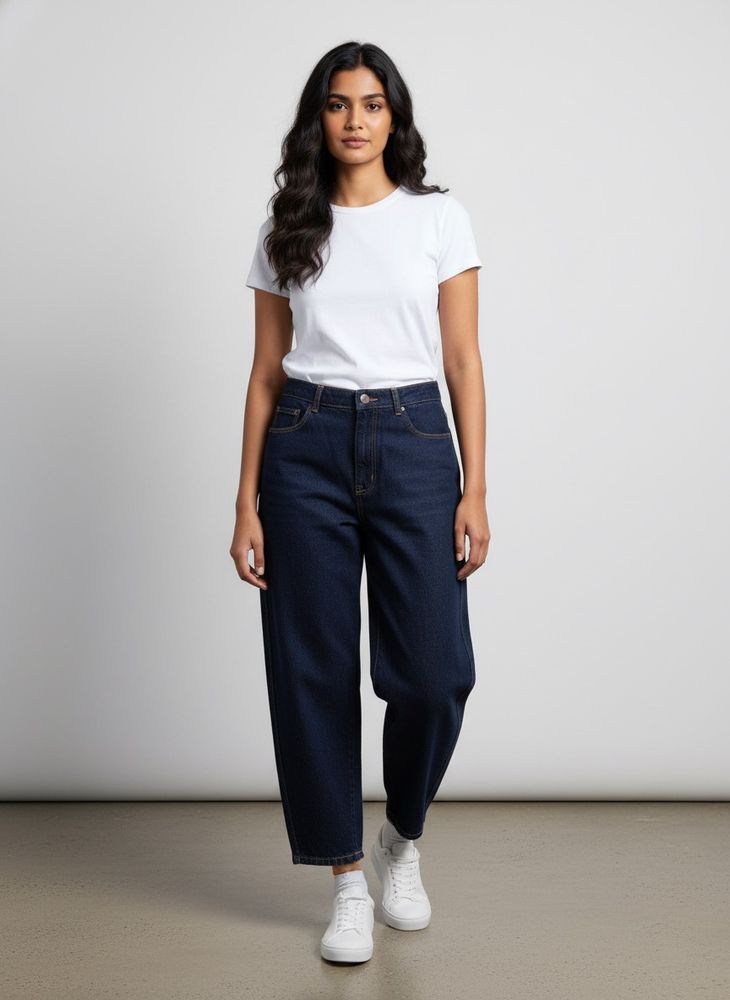 French Connection Baggy Dark Wash Denim Jeans