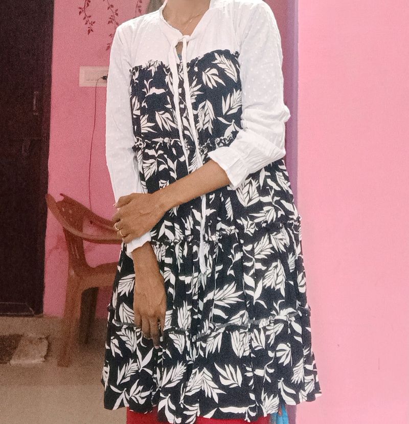 Floral Tiered Mini Dress