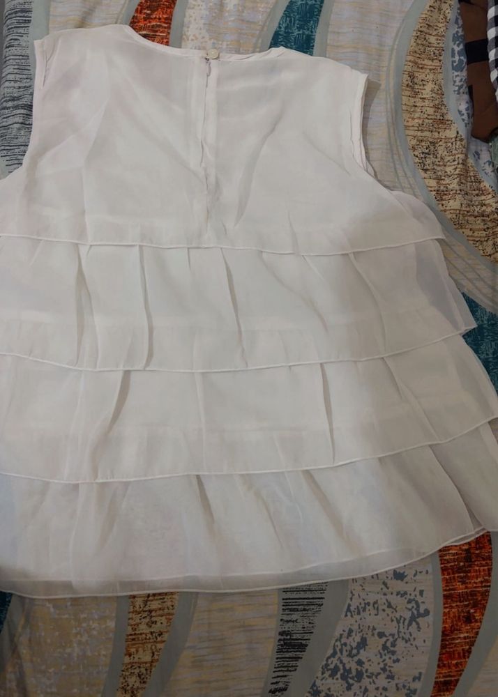 White Layered Top