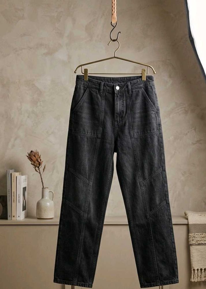 Stylish Grey Wash Denim Jeans