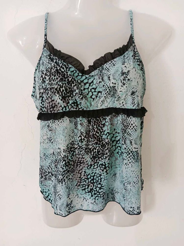Stylish Snake Print Bikini Top