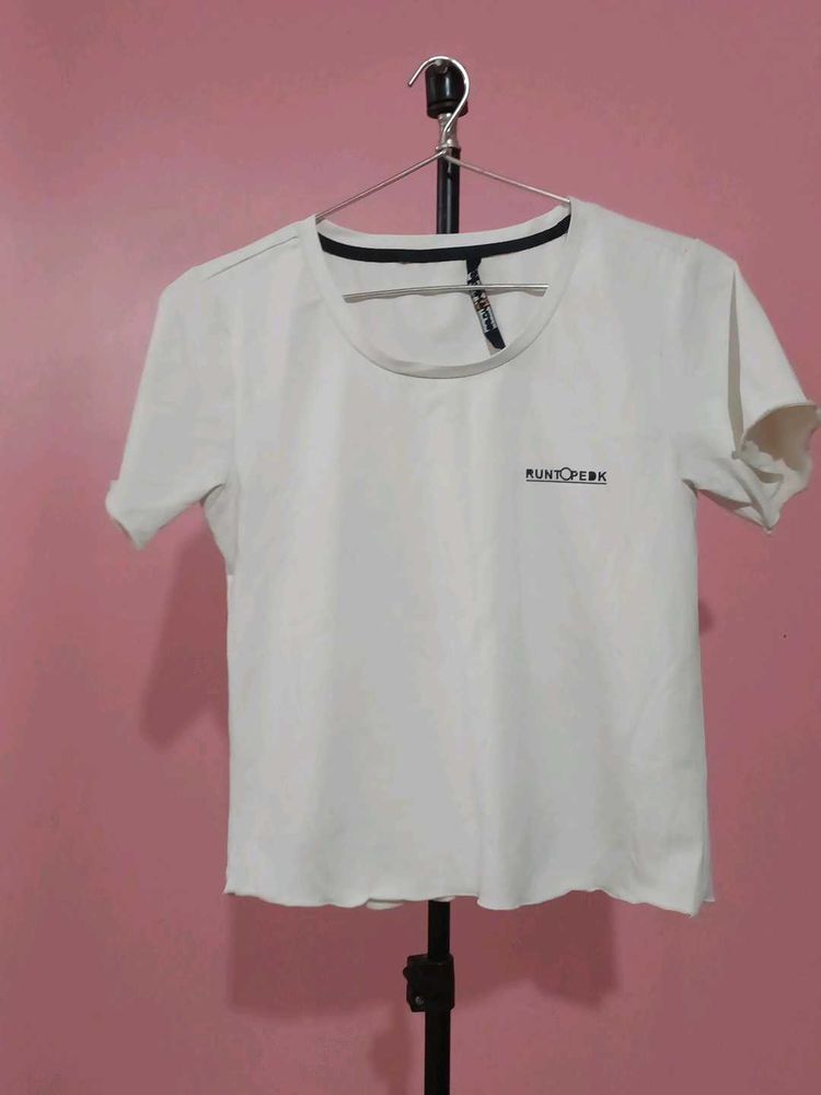 White Casual T-Shirt