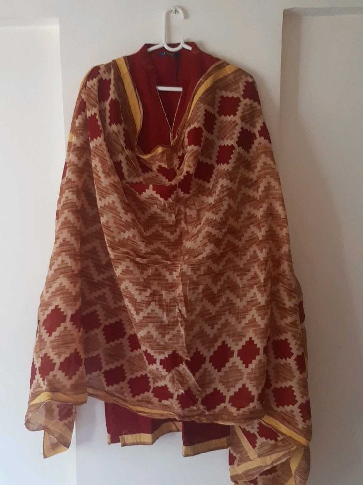 3 pc  Cotton Kurta pant set
