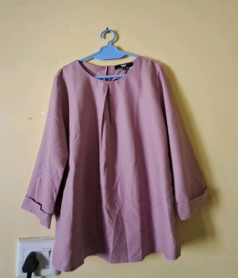 Pink Solid, Regular Top
