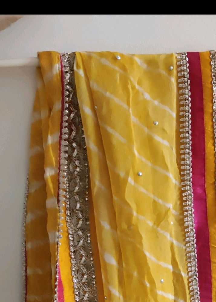 Festive Yellow Dupatta