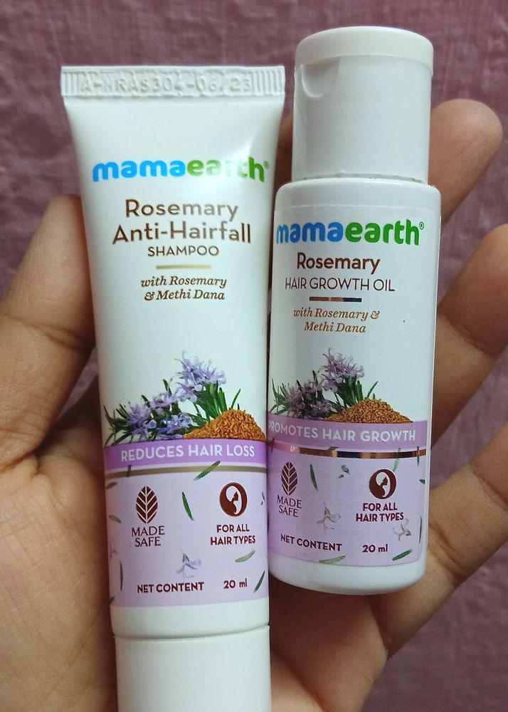 🌸120 RS Only 😯MAMAEARTH Rosemary Combo