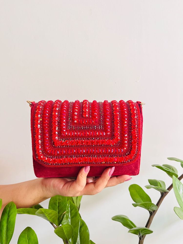 Beaded handbag
