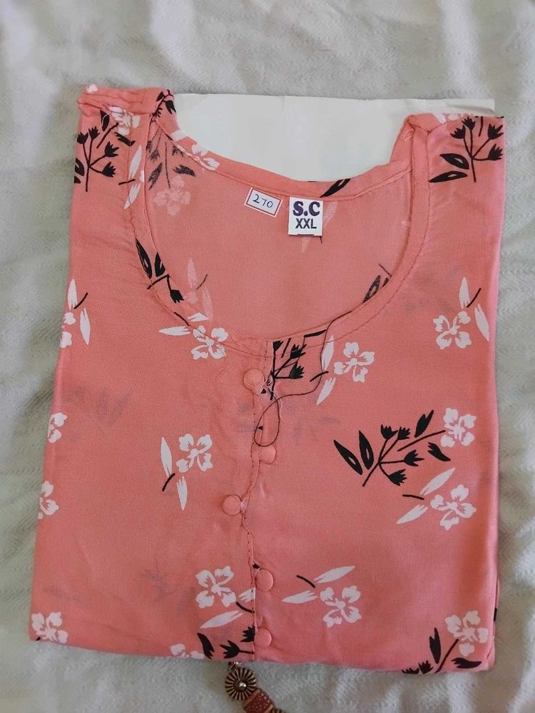Floral Print umberlla Kurta