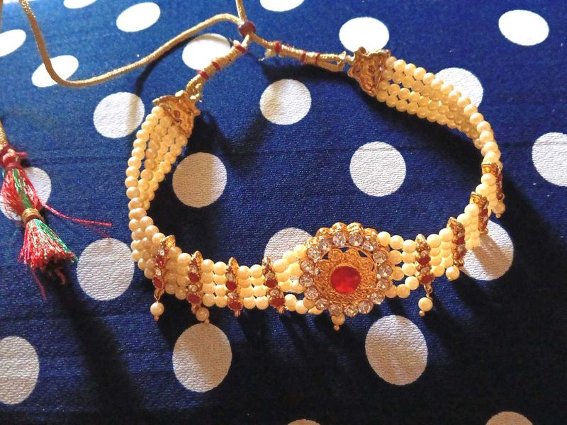 Pearl &amp; Stone Necklace