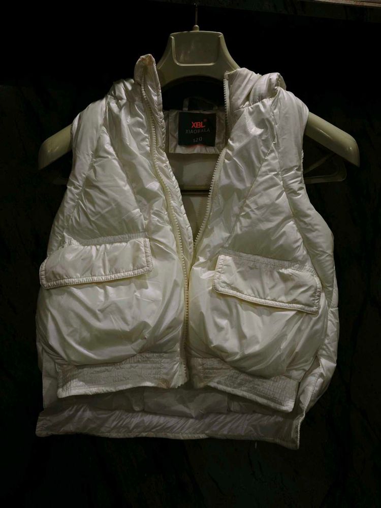 White Padded Gilet Vest