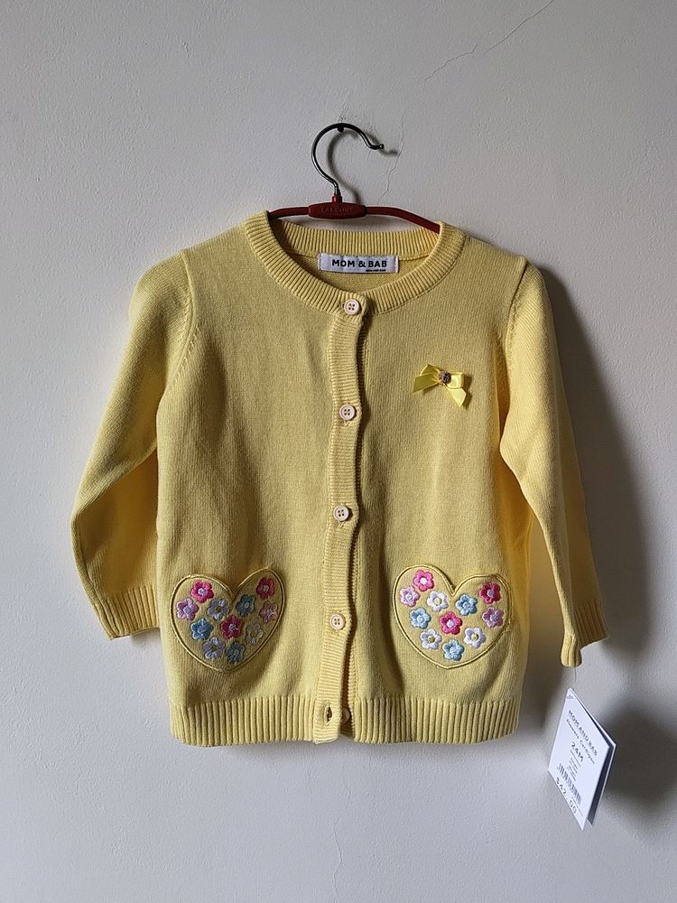 Mom And Bab Flowers Cardigan