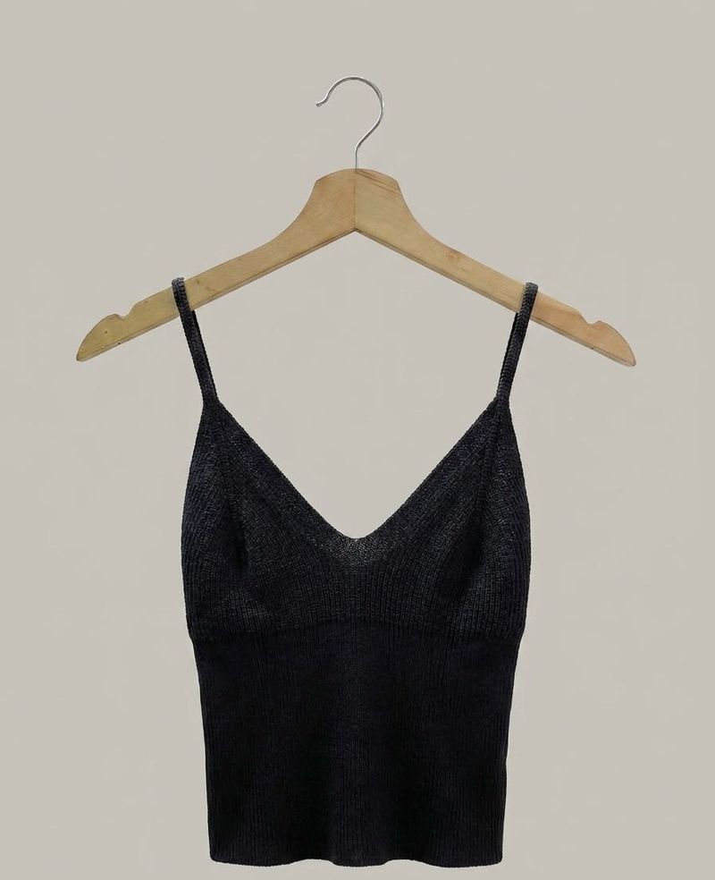 Chic Knit Spaghetti Strap Top