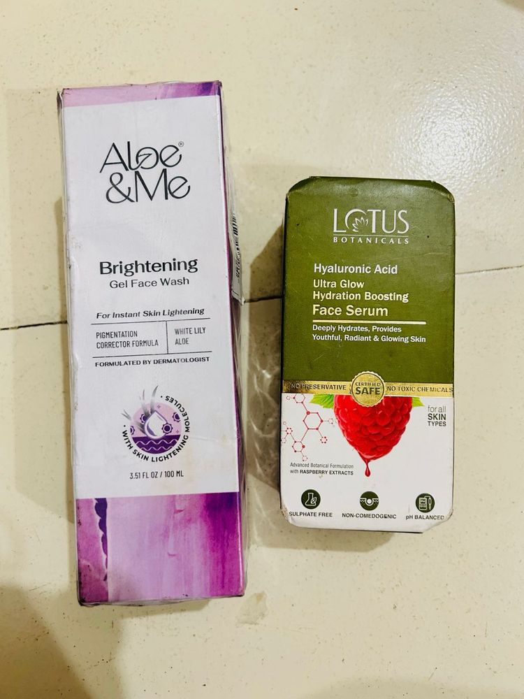 Offer🔥Aloe &amp; Me + Lotus Face Serums