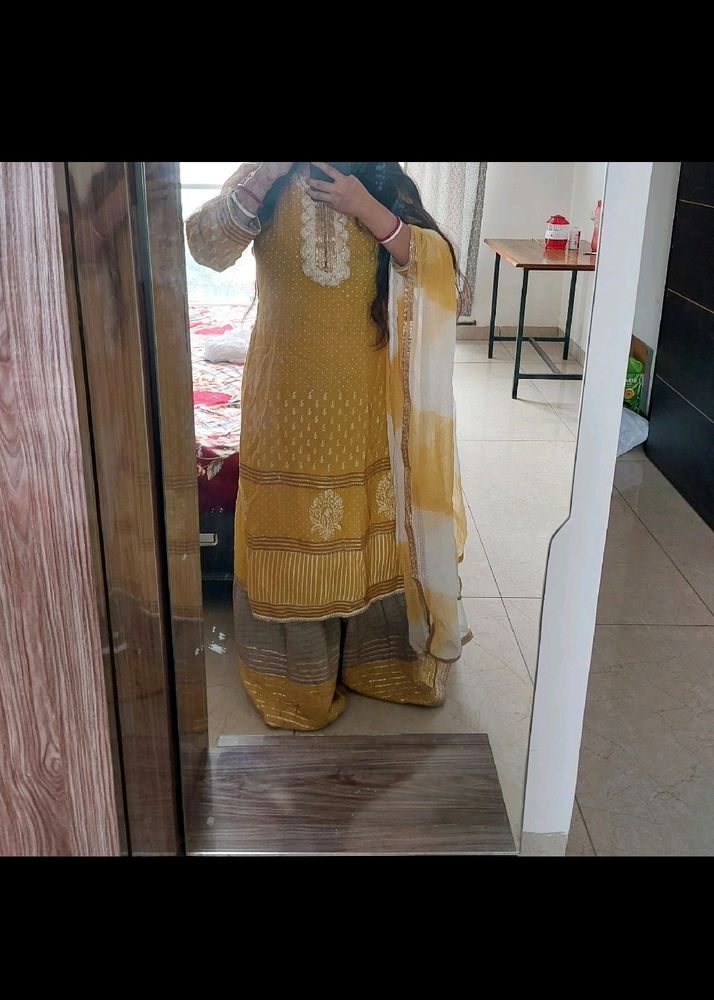 Heavy Wedding Sharara Set