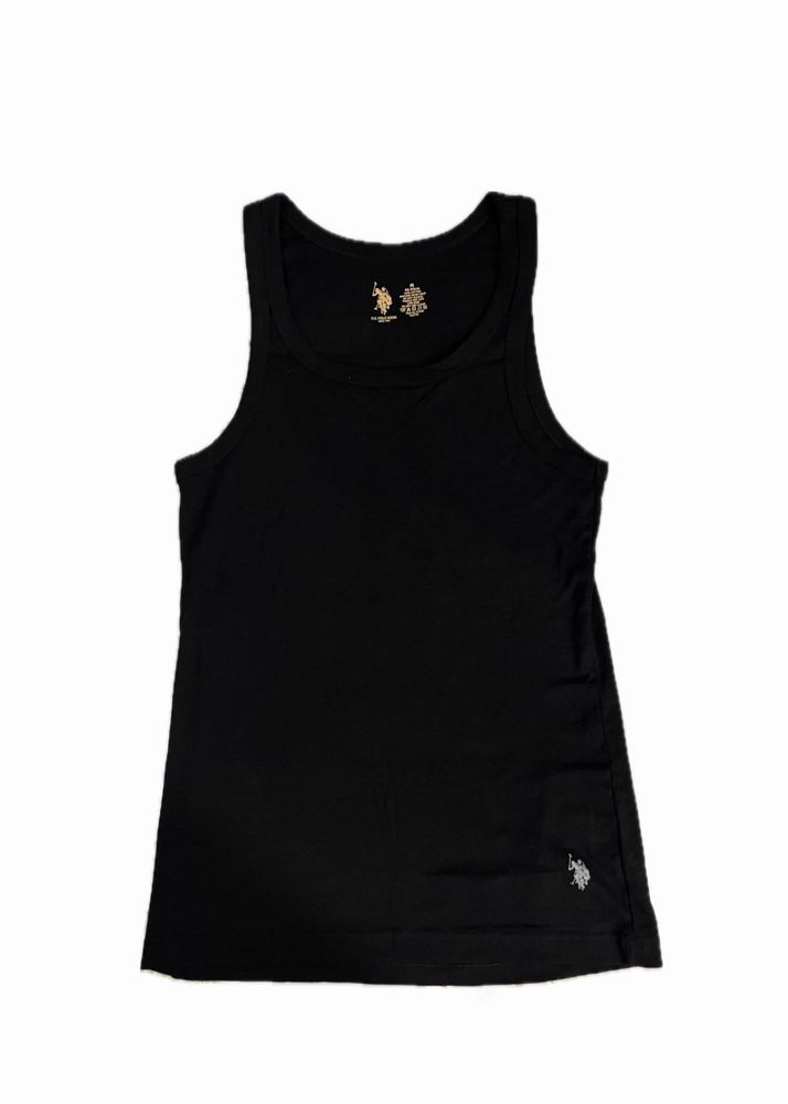 US Polo Assn Black Tank Top