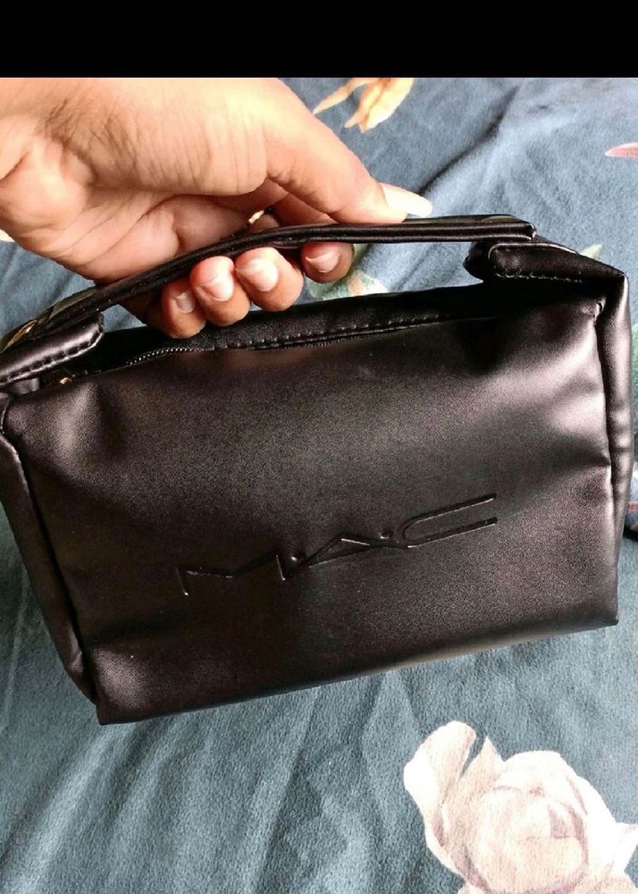 MAC Black Cosmetic Pouch