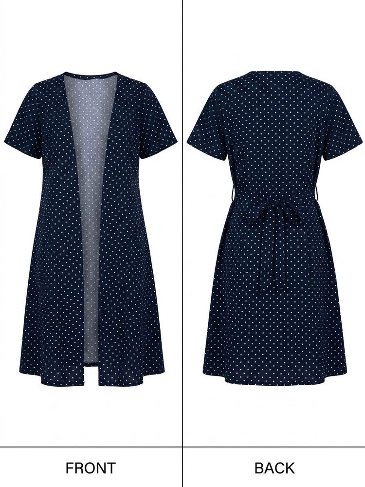 Philippines Navy Polka Dot coat