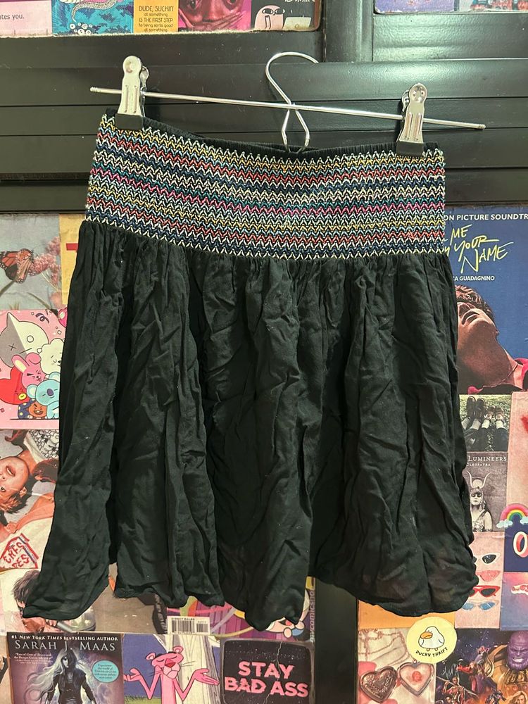 Boho Mini Skirt xs