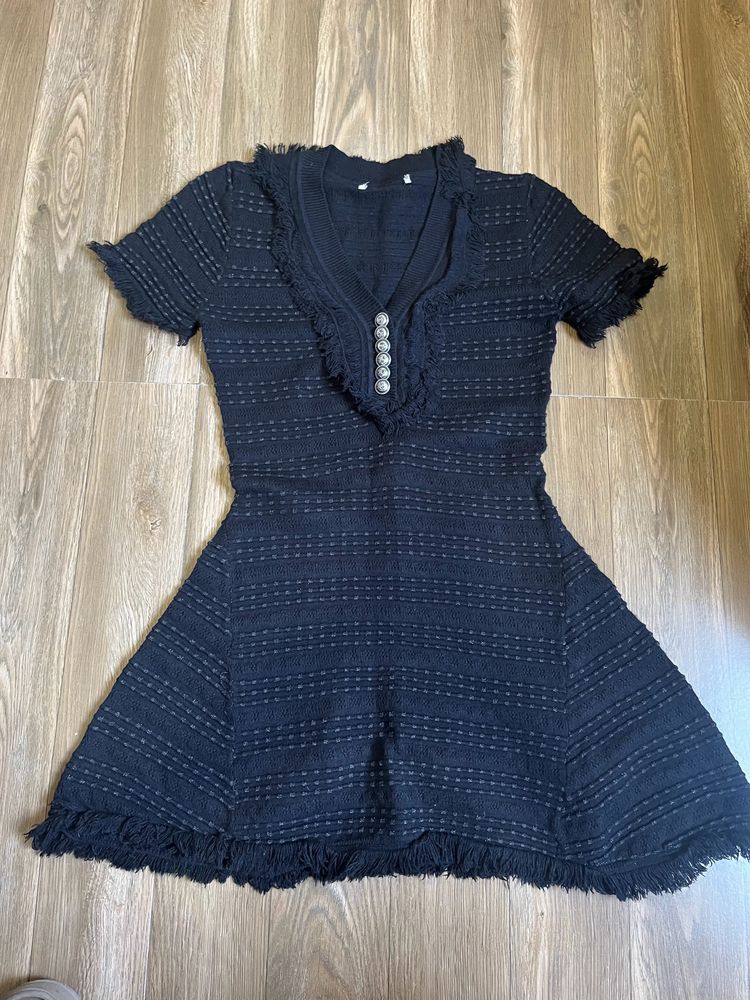 Korean Mini Black Dress