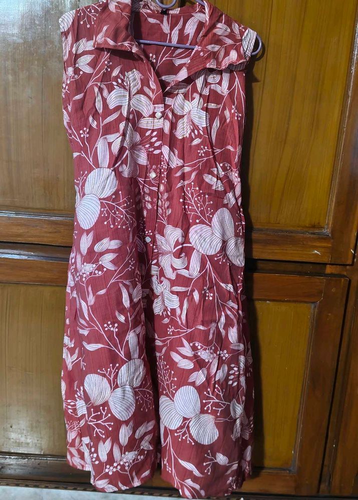 Maroon Floral Co-ord Set