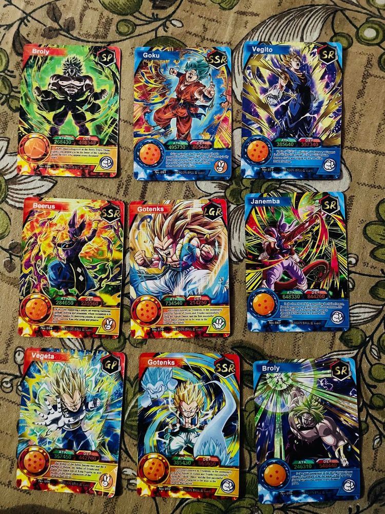 Collectible Dragon Ball Z Trading Cards - SSR &amp; SP
