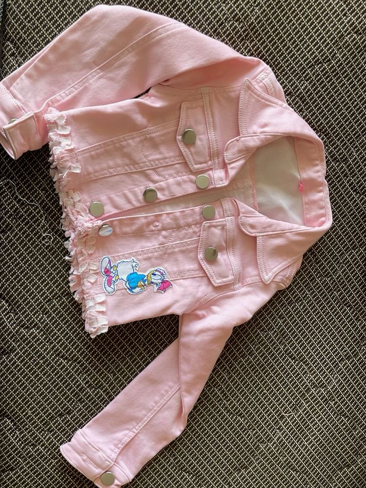 Denim Pink Designer Jacket