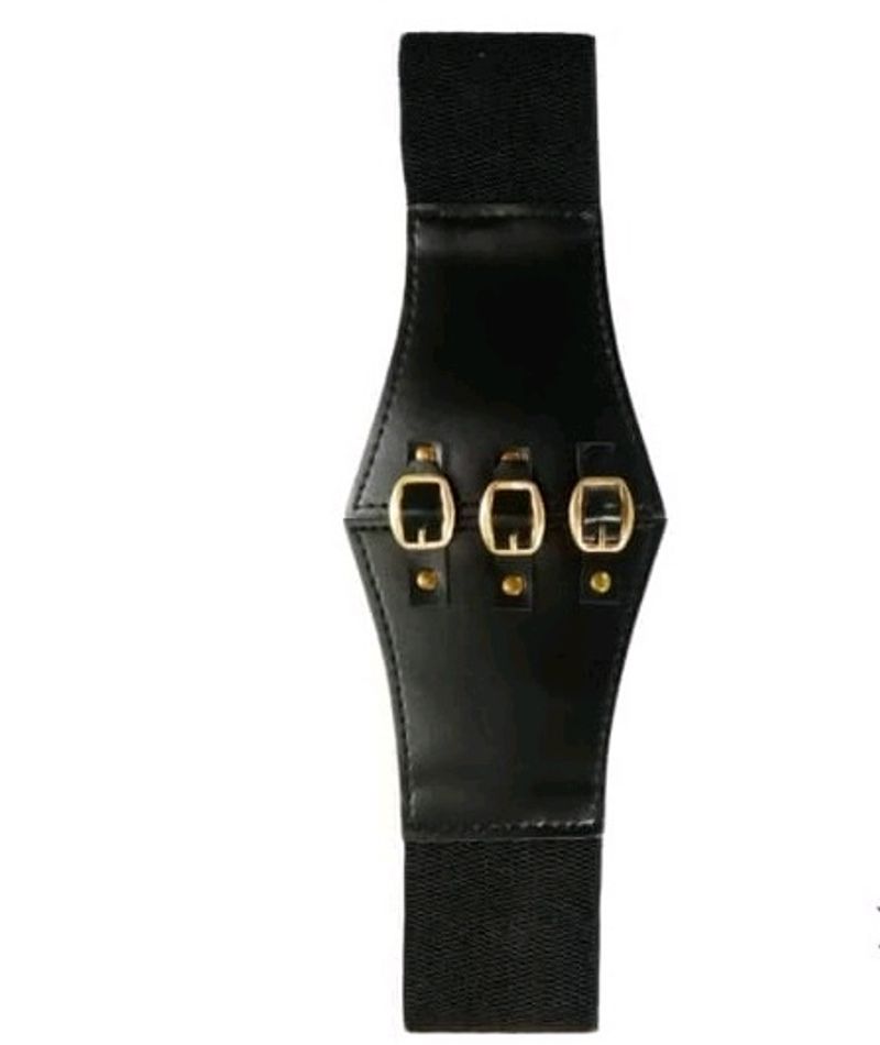 Stylish Black Sleek Formal &amp; Casual Waist Belt