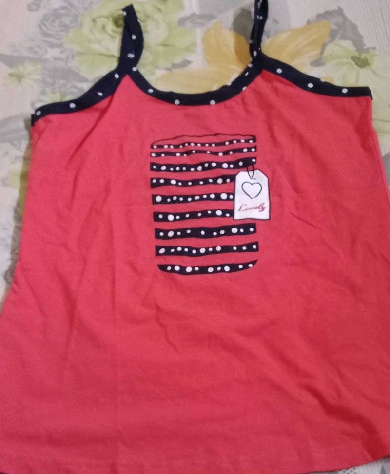 Cute Red Pajama Top
