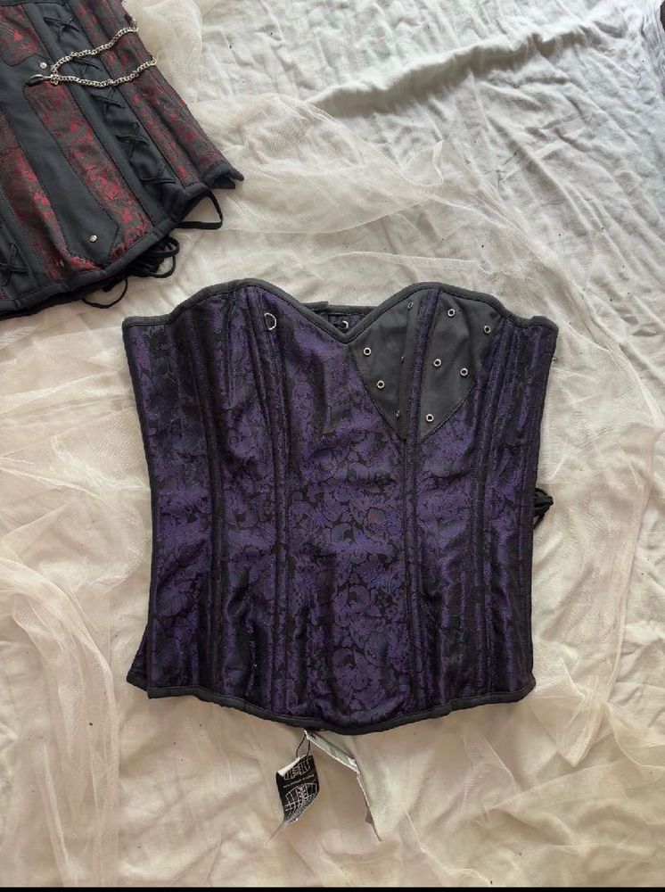 Gothic Brocade Corset Top
