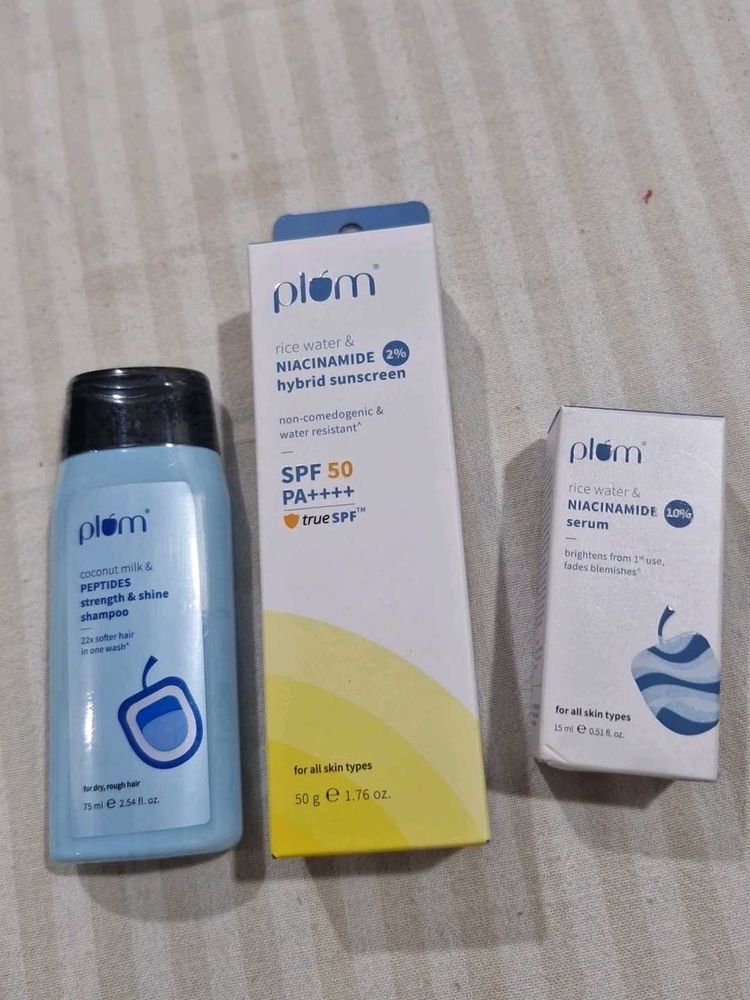 Plum Skincare Set - Sunscreen &amp; Serum