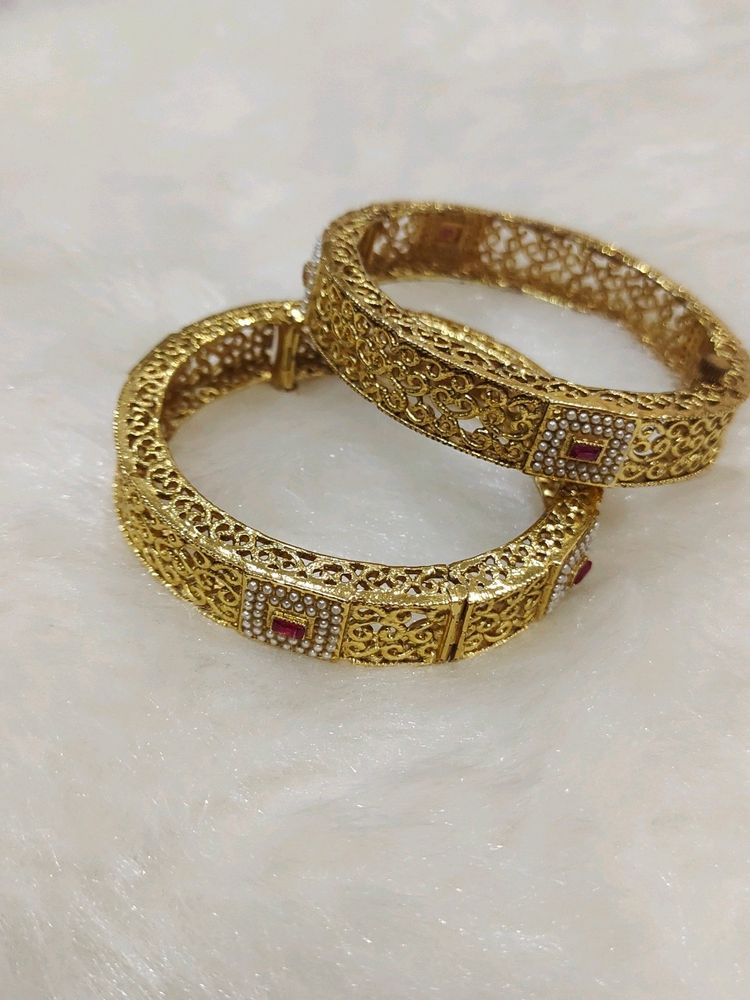 One Gram Gold Plated Kada