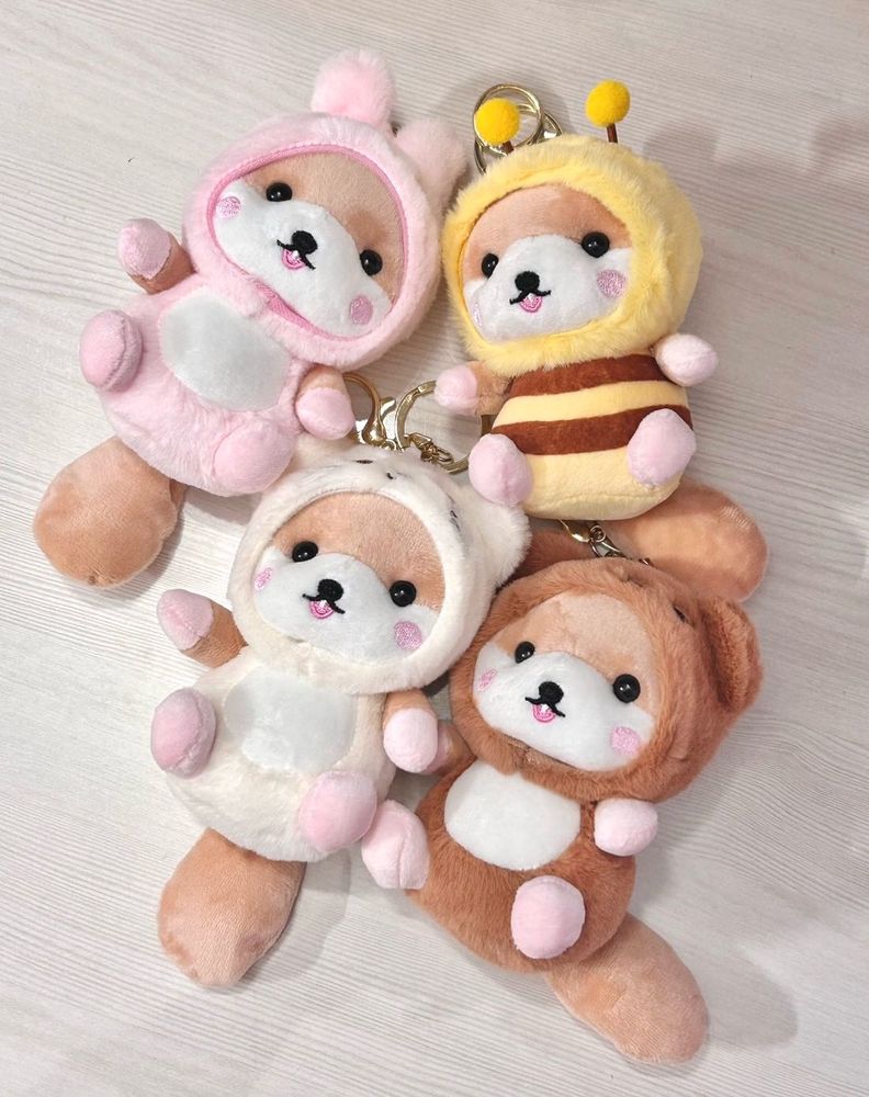 doggy with costume bagcharms