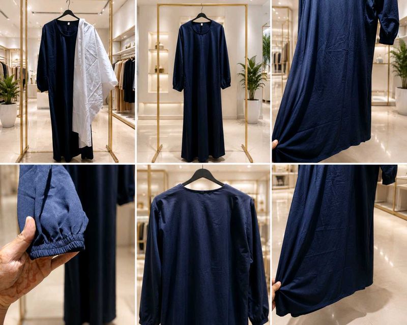 Elegant Navy Blue Abaya for kids