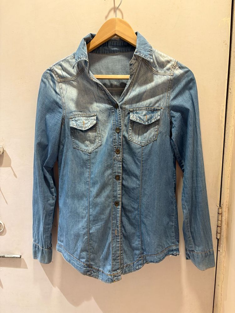 Classic Blue Denim Shirt