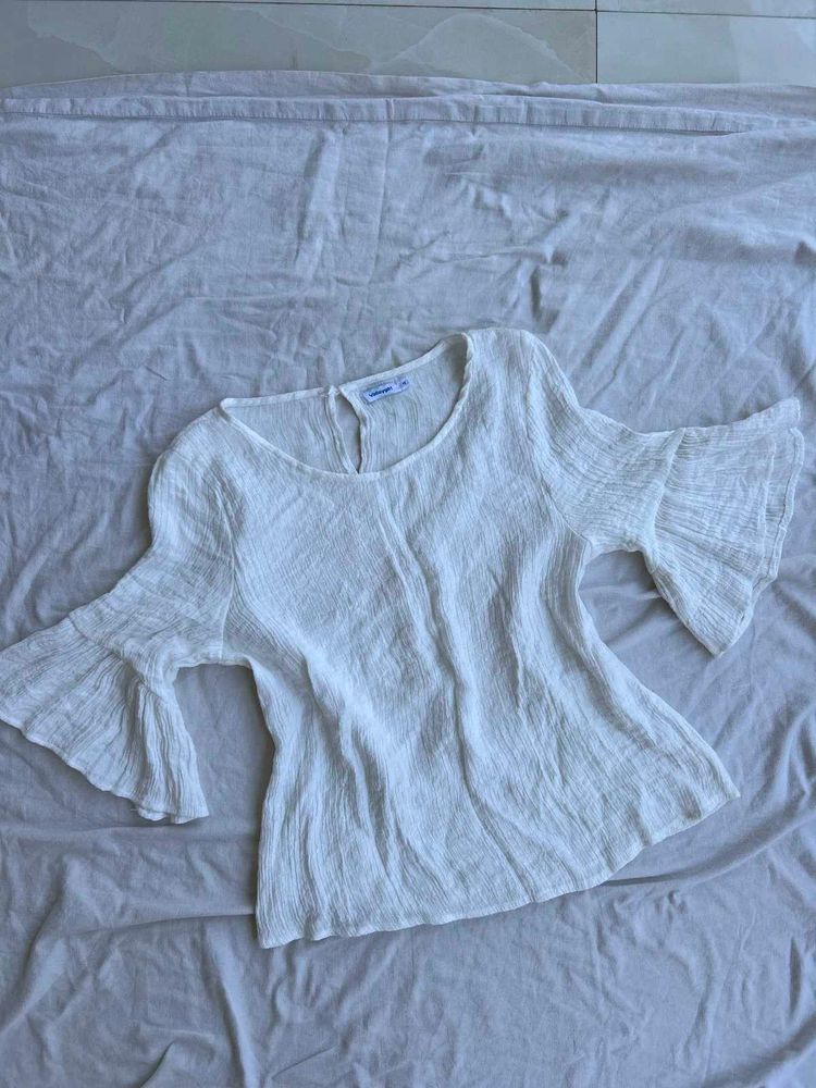 White cotton Top