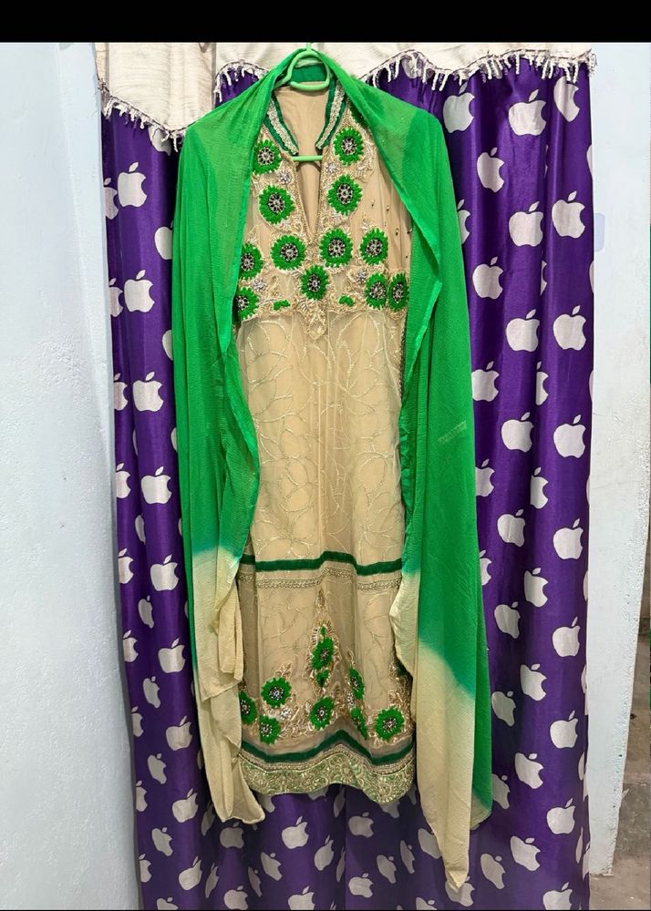 Embroidered Kurta Set with Dupatta