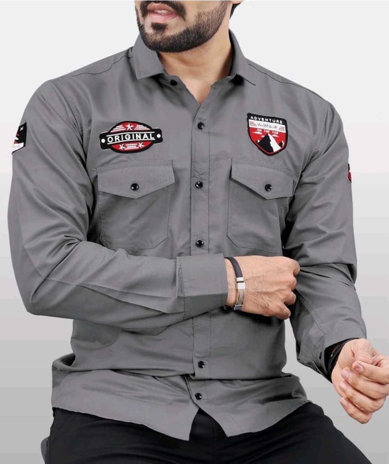 Cool Grey Casual Shirt