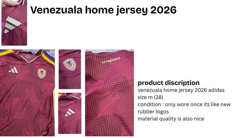 Venezuela Home Jersey 2026