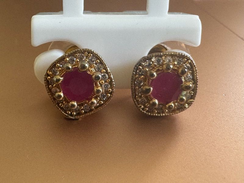Ruby Stud Earrings