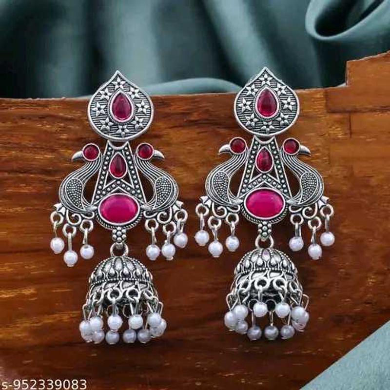Exquisite Peacock Jhumka Earrings