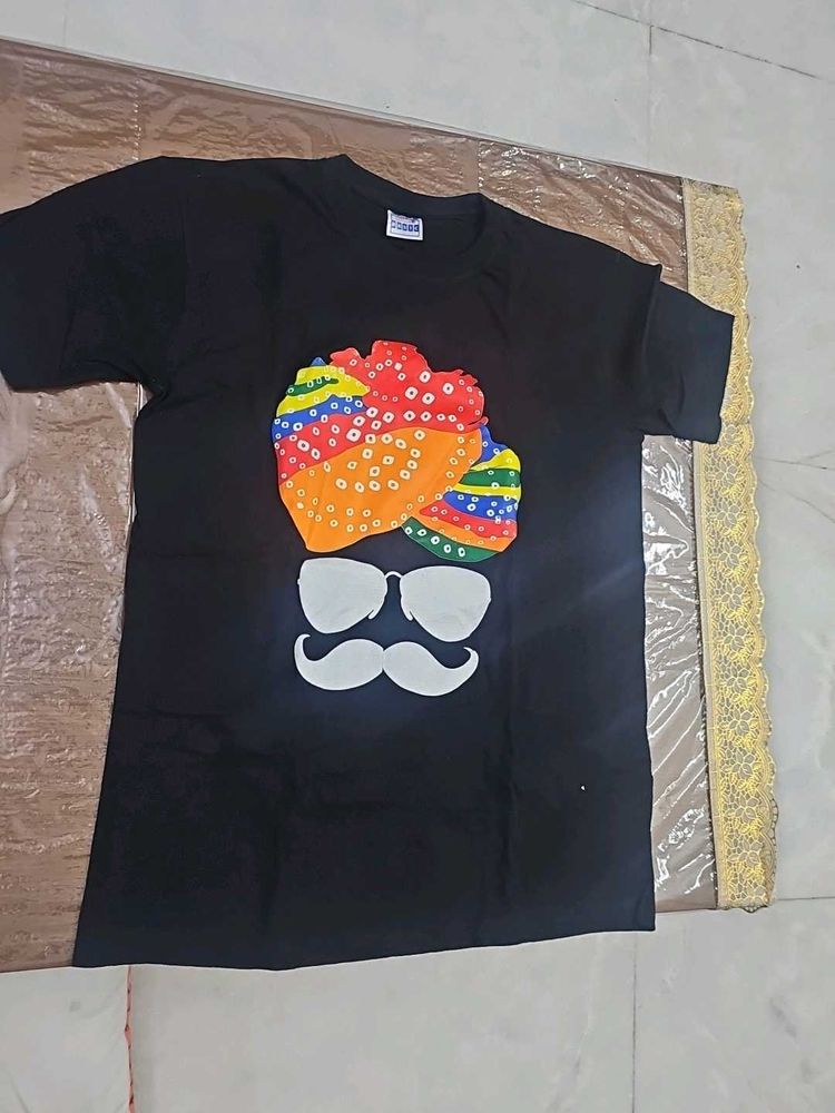 Jaipuri Black T-Shirt