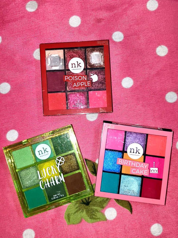 NK Makeup Eyeshadow Palettes of 3