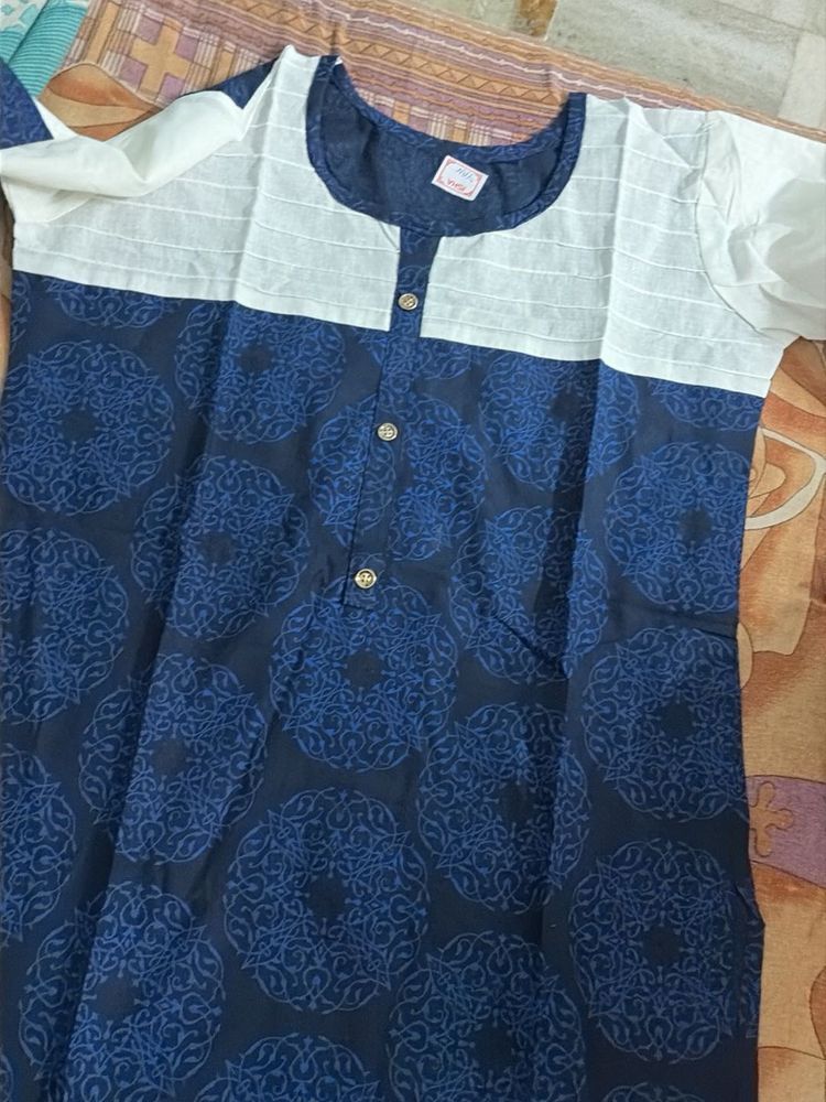 Blue Patterned | Straight Fit | S/M
