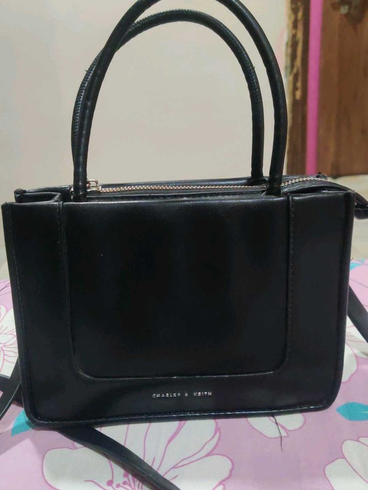 Chic Black Handbag by CHARLES &amp; KEITH