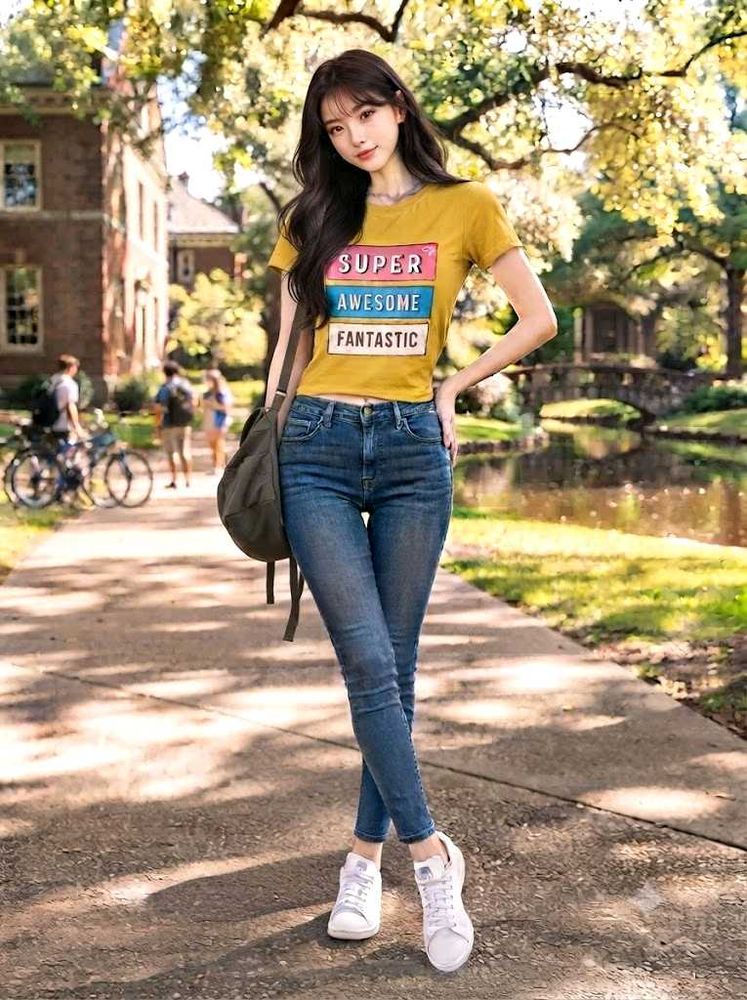 Graphic Typography Printed Mustard Yellow Tshirt