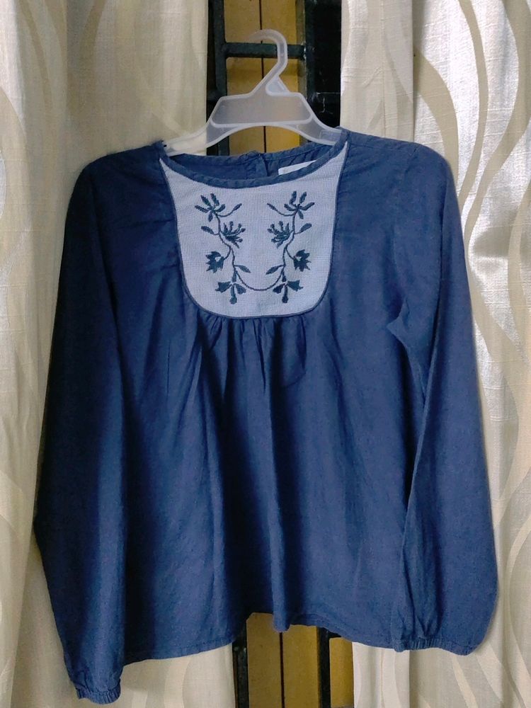 Navy Blue Top