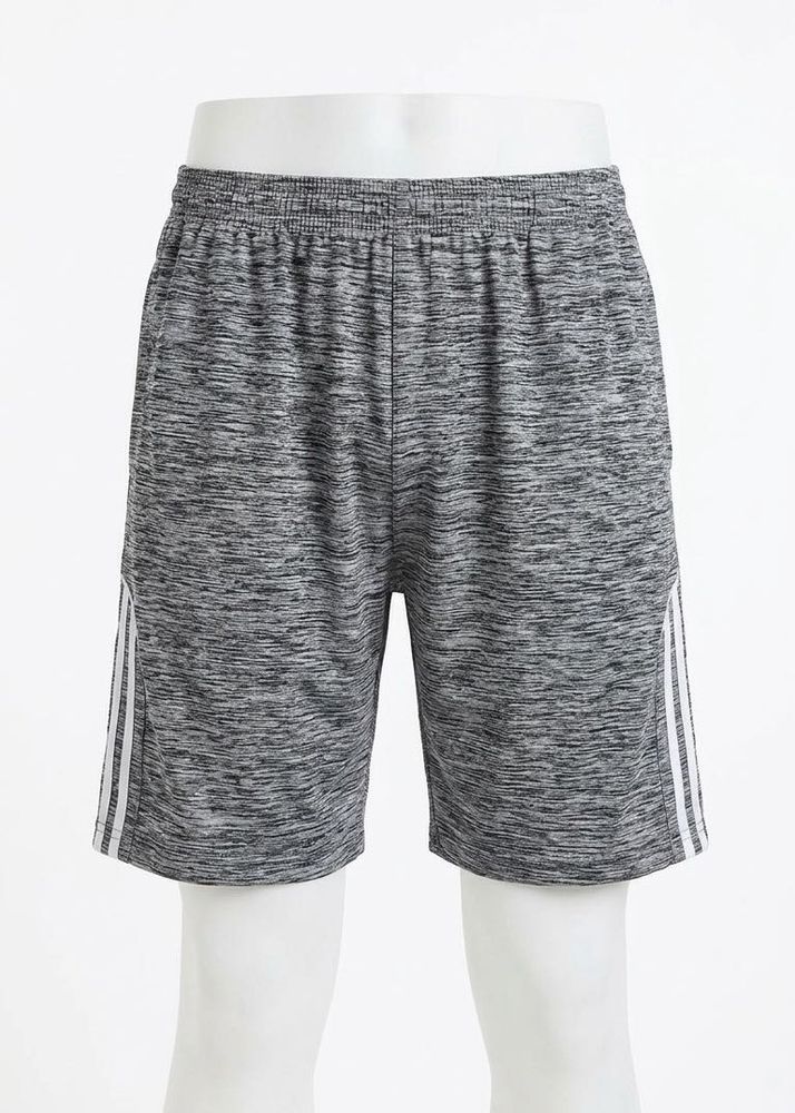 Men's Grey Heathered Athletic Shorts