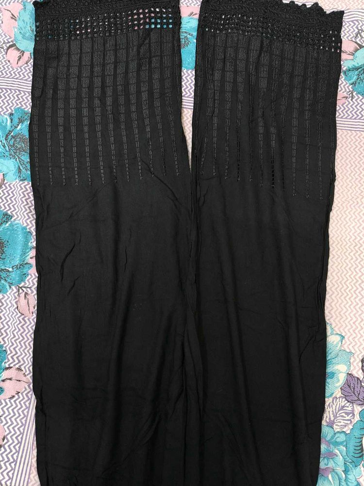 Elegant Black Plazo