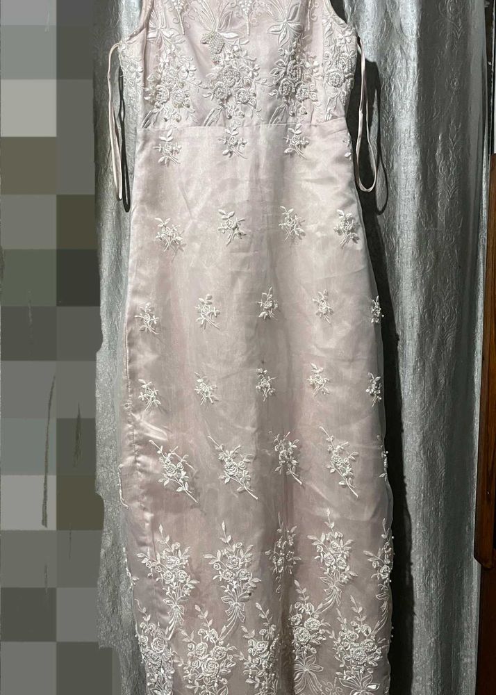 Elegant Embroidered Evening Gown